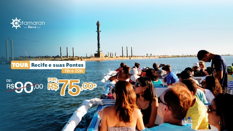 PROMO&Ccedil;&Atilde;O - Tour Recife e Suas Pontes 11H ou 20H